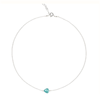 Collana Rosso Prezioso Donna Semino d'Amore in Argento 00405SE ACQUAMARINA